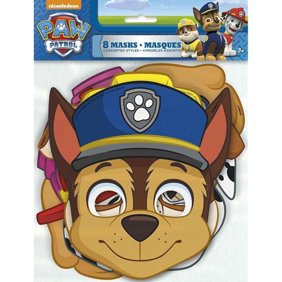 PAW Patrol Birthday Party Character Paper Masks, 8ct