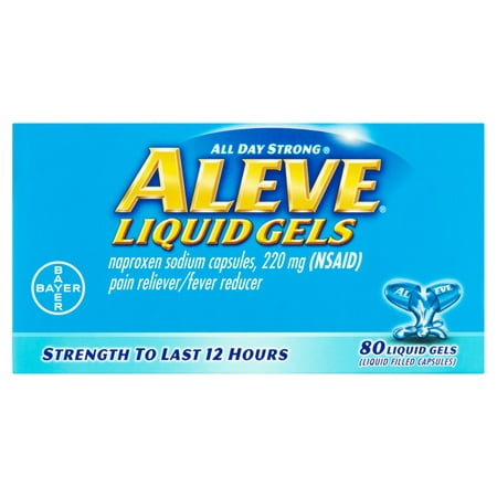 Aleve Analgésique / Fièvre Réducteur Naproxen sodium liquide Gels, 220mg, 100 count