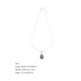 thumbnail image 2 of 1PC Emerald Crystal Glass Snake Necklace Creative Snake Neck Jewelry (Green), 2 of 8