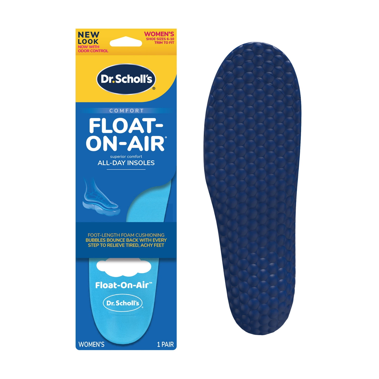 Dr. Scholl's® Float-On-Air® Comfort Insoles, Women Sizes (6-10), 1 Pair, Full Length