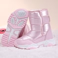 thumbnail image 4 of NOKIO Bottes de Neige Garçons Filles Imperméables Slip Résistantes Chaussures d'Hiver Temps Froid pour Enfants Isolées Doublées de Fausse Fourrure Bottillons Chauds Jeu Extérieur, 4 of 8