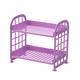 thumbnail image 1 of Estante de almacenamiento plegable de doble capa, estante de baño de escritorio para el hogar simple, 1 of 5