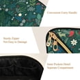 thumbnail image 5 of FORMRS Makeup Bag Travel Cosmetic Organizer for Women Fold Flat Zipper Pouch with Handle, Green Christmas Forest, 5 of 8