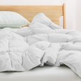 thumbnail image 2 of Peace Nest Lightweight White Feather Down Fluffy Comforter Duvet Insert Twin - White, 2 of 5