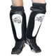 thumbnail image 1 of Par de Espinilleras de Piel Tipo Calceta MMA Fire Sports, Kick Boxing, Muay Thai, Negro, 1 of 4