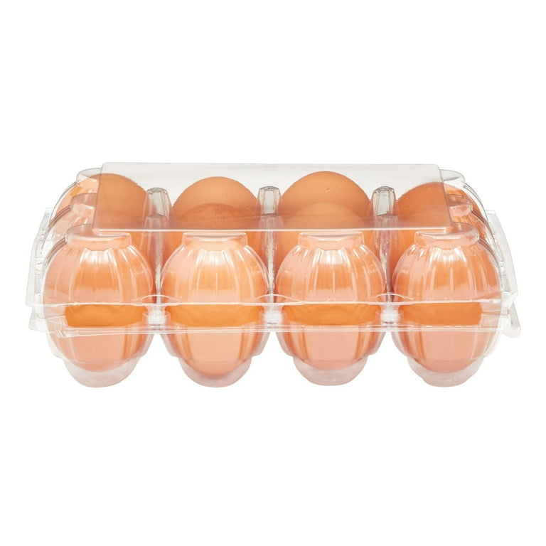 48-Pack Plastic Egg Cartons, Holds 1 Dozen with Date Labels Included, Bulk  Pack of Reusable Egg Cartons for Chicken Eggs, Home Ranch, Farm, Commercial  Use, Market Display 