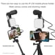thumbnail image 3 of Kit de teléfonos inteligentes vlog kit vlogging tipod phipod teléfono + micrófono + luz de video + clip + 3.5 mm TRS A TRRS Cable de audio para la Grabación de video de transmisión en vivo, 3 of 7