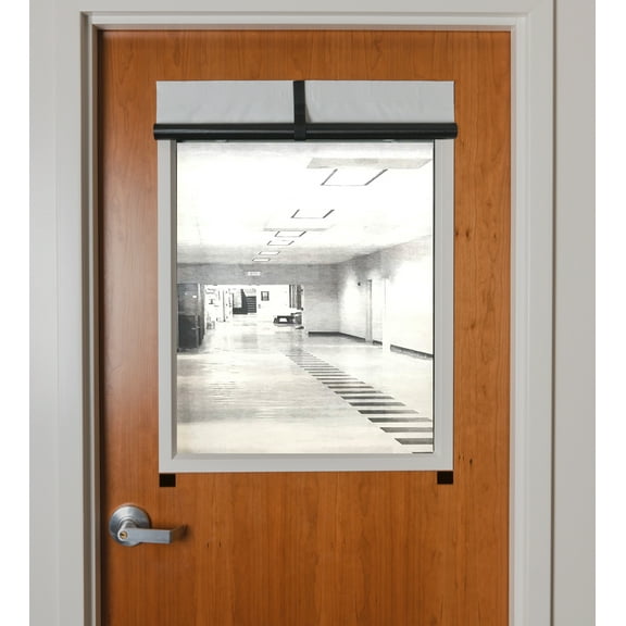 Blackout Shades for Classrooms and Offices. Room Darkening Vinyl Blocks Views. Patented. No Tools Installation. Made in USA.