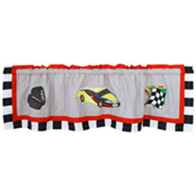 Patch Magic CVRCCR Racecar&44; Valance de Rideau 54 x 16 Po.