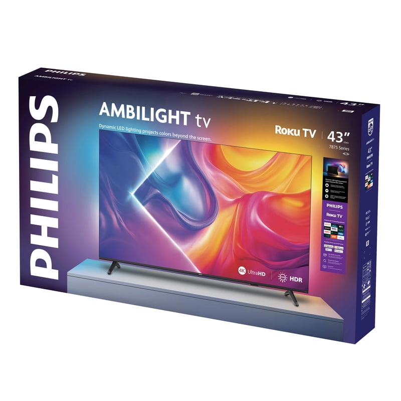 Philips 43" Class 4K UHD Ambilight Roku Smart TV (43PUL7875/F7) gallery view