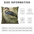 thumbnail image 5 of Shiartex Throw Pillow Cover  Audubon Blue Louisiana Heron Bird Drawing Nature Vintage Home Decor Pillowcases Square Pillow Cases Cushion Covers for Sofa Couch Bed, 5 of 5