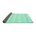 thumbnail image 2 of Ahgly Company Indoor Square Abstract Turquoise Blue Contemporary Area Rugs, 4' Square, 2 of 4