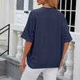 thumbnail image 3 of Yuhangmm Summer Cardigans for Women Women's Cardigan Timeless Mid Sleeve Knit Coat for Spring/Summer Sheer Solid Color Knitwear Basic Layer for Airy Comfort and Everyday Style Navy L, 3 of 3