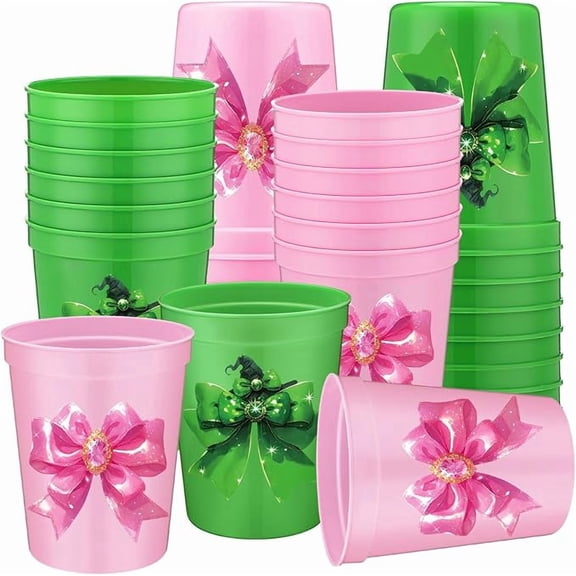 Yungyan 12 Pcs Witch Theme Party Decorations Reusable Plastic Cups 16oz