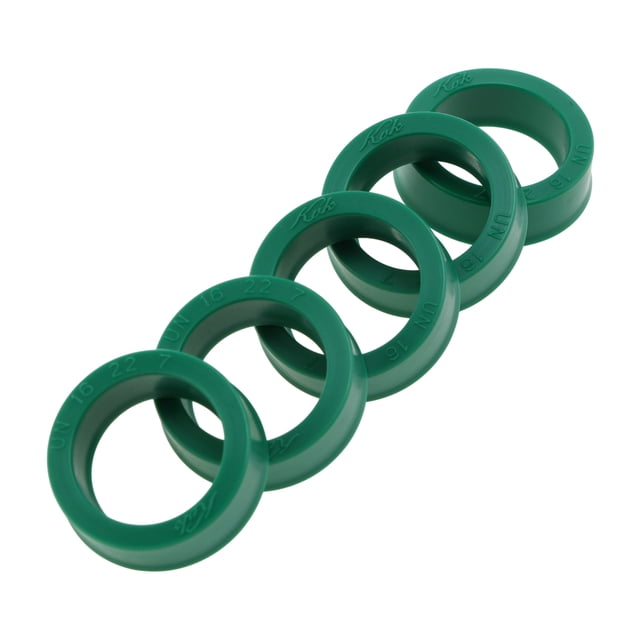 Anillo de sello de aceite universal Unique Bargains Sello de labio UN 16x22x7mm Alta presión TPU Verde 5 Pcs