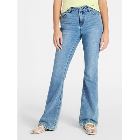 No Boundaries Bootcut Embellished Back Pocket Jeans, 32.5'' Inseam, Women's 00-18