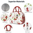 thumbnail image 4 of Lunch Bag Lunch Box for Women Reusable Insulated Lunch Bags,Water-Resistant Cherry Pattern Cooler Lunch Tote Bag, Large Capacity for Work Travel Picnic, 4 of 6