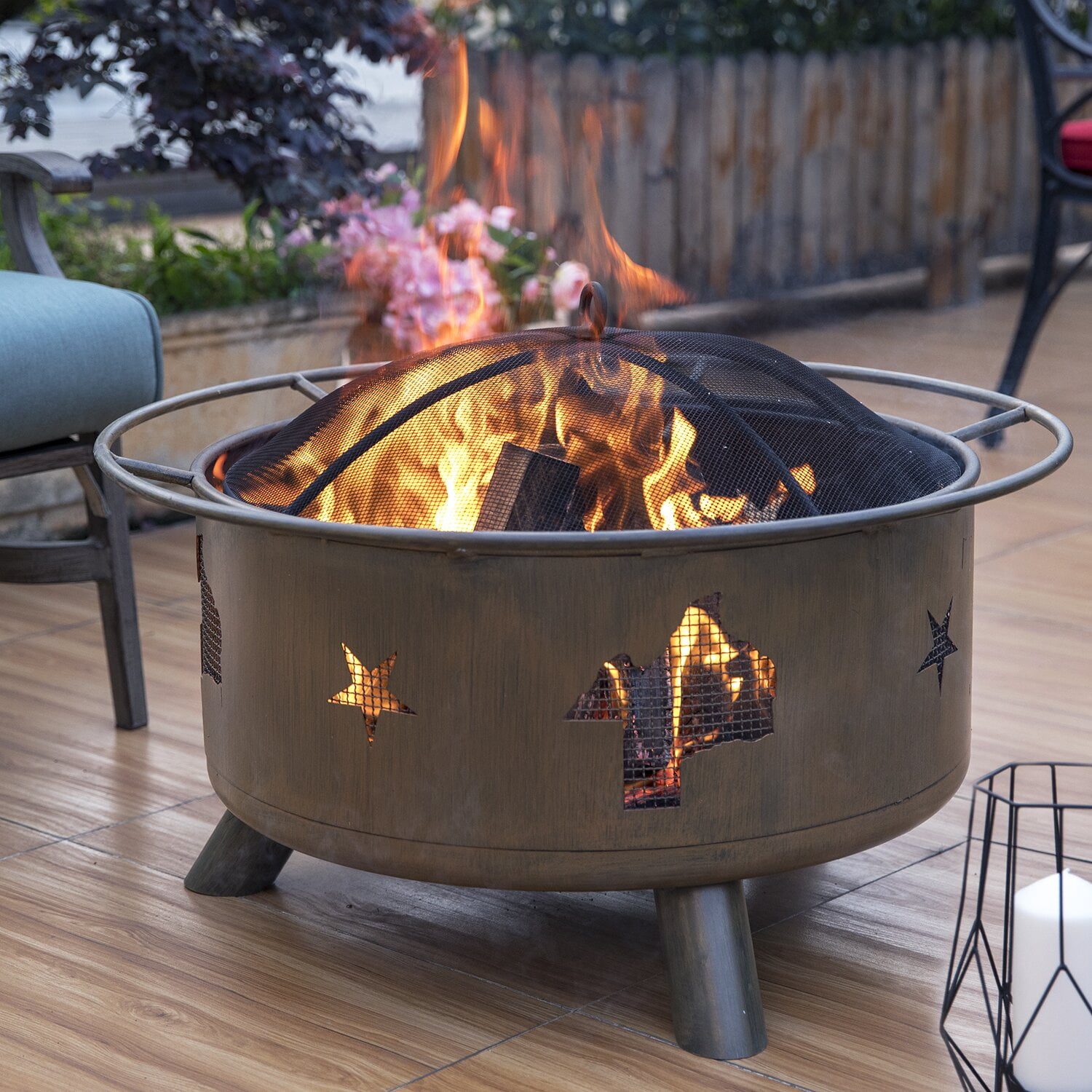 Gowdy Steel Wood Burning Fire Pit, Impressive strength and durability