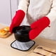 thumbnail image 5 of Juego de manoplas para horno resistentes al calor, agarraderas de agarre para sartenes calientes y horno, par de manoplas de cocina, guante para hornear, 2 uds., 27*17cm, 5 of 5