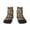 1 Black, variant on American Football Pattern Quarter Crew Socks,Toe Seamed Ankle Socks,Cotton Cushioned Breathable Athletic Crew Sports Socks