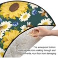 thumbnail image 3 of Coolnut Insects Flowers Ladybird Christmas Tree Mats Waterproof Tree Skirt, Sunflower Daisy Bee Xmas Tree Stand Tray Mat Floor Protector Pad for Holiday Party Decoration, 28.3", 3 of 6