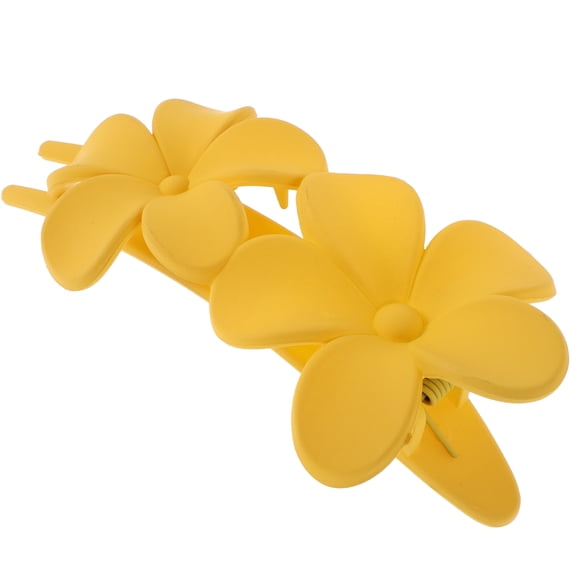 Toyvian Cute Claw Clips Flower Hair Claw Clips Acrylic Yellow 1 Pcs High Crown Effect For Women