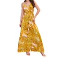 thumbnail image 2 of FcBaudy Camisole Sans Manches Robe Col en V, Robes d'Été pour Femmes, Robes Sans Manches Imprimées à Bretelles Longues Robe pour Femmes, 2 of 7
