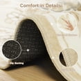 thumbnail image 6 of Moynesa 5'x7' Vintage Floral Area Rugs for Living Room, Scalloped Non Slip Washable Rug for Bedroom, Distressed Farmhouse Accent Carpet for Dining Room Sunroom Nursery, Cream Beige, 6 of 12