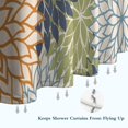 thumbnail image 6 of Blue Floral and Petal Pattern Shower Curtain 72"x84" ,Bathroom Decorative Shower Curtains Set with 12 Hooks,Modern Waterproof Washable Shower Curtain, 6 of 6
