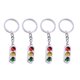 thumbnail image 1 of Key Chain Rings Metal Traffic Light Pendant Workmanship Keychain 4Pcs, 1 of 5