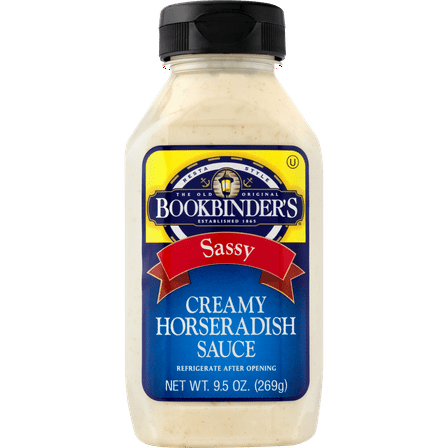 Bookbinder's Sassy Creamy Horseradish Sauce, 9.5 oz
