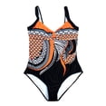 thumbnail image 3 of Women's Backless Print Siamese Swimsuit Bikini Set Beachwear S-XXL, 3 of 5