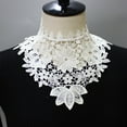 thumbnail image 2 of Collar falso para mujer, elegante y desmontable, para vestido, suéter y fiesta. Blanco 36cm, 2 of 7
