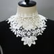 thumbnail image 2 of Cuello falso de encaje para mujer, elegante, para vestir, camisa, fiesta, blusa Blanco 36cm, 2 of 7