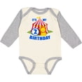 thumbnail image 3 of Inktastic Its My Birthday Circus Tent with Lion 2 Years Old Boys or Girls Long Sleeve Baby Bodysuit, 3 of 5