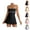 Black, variant on Tennis Dress Golf Dresses for Women with Shorts Adjustable Straps Workout Dress Athletic Dresses with Built in Bra