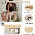 thumbnail image 3 of Bolsa de sol Iqimott Preppy Patch impermeable para mujeres y niñas, 3 of 7