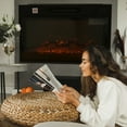 thumbnail image 3 of YouLoveIt 18"/23" Electric Fireplace Insert, Fireplace Heater, Remote Control and Timer, Adjustable Brightness Settings, Fireplace Heater for Indoor Use, 3 of 8