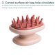 thumbnail image 4 of Injueey Peine de masaje de mano, cepillo de cojín de aire portátil, champú antiestático, masajeador de cuero cabelludo, cepillo para meridianos, Juegos de accesorios de baño TYPE1 Rosa claro Injueey HA001637-03, 4 of 6