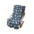 thumbnail image 4 of Blue and White Soft Flannel Fleece Throw Blanket, Mosaic Design Checkered Rhombuses Grid Gingham Plaid Pattern, Cozy Plush for Indoor and Outdoor Use, 50" x 60", Slate Blue White, by Ambesonne, 4 of 6