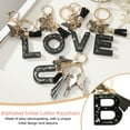 thumbnail image 4 of Uxcell Alphabet Initial Letter Keychain, Resin Cute Keychains with Tassel Butterfly Letter Pendant Charm, Letter B, 4 of 7