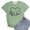Green, variant on HUITKMM Tshirt for Women A Fashionable and Casual Printed Short Sleeved Round Neck T Shirt Top for Women 2144