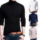 thumbnail image 3 of Mens Warm Knitted Sweater Thick Turtle Neck Pullover Jumper Knitwear Winter Tops, 3 of 8