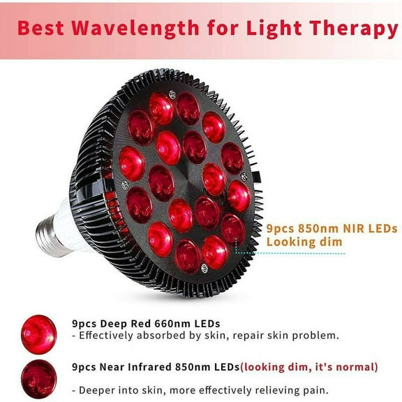 Infrared Light Therapy Device, Red Light Device For Pain Relief And Skin Health, Featuring High Power Leds And An Advanced Optical Lens Design
