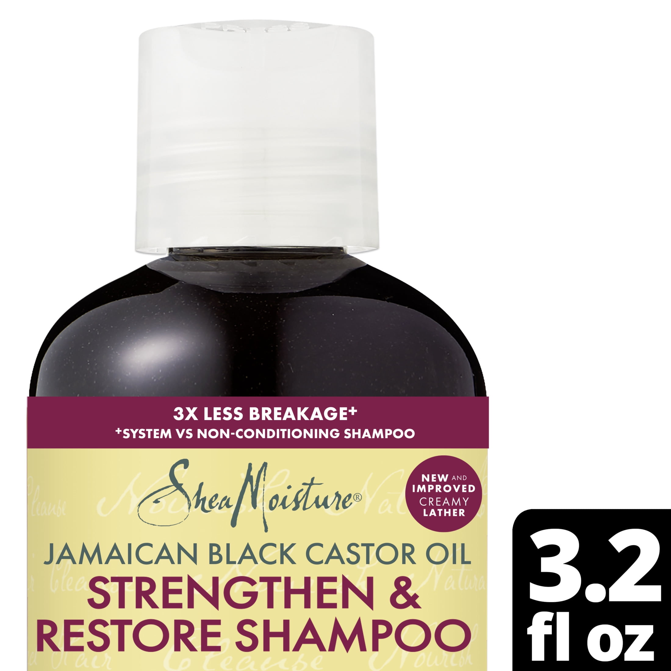 SheaMoisture Jamaican Black Castor Oil Strengthen & Restore Clarifying Daily Shampoo, 3.2 fl oz  (图2)