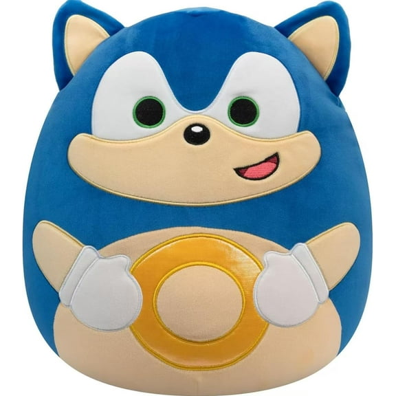 Squishmallows 2025 Original 8 Inch Sonic The Hedgehog Squad Plush - Collectible Soft & Squishy Mini Stuffed Animal Toy - Add to Your Squad - Gift for Kids, Girls & Boys (Sonic)