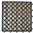 thumbnail image 3 of Vifah 12"L x 12"W 6 Slat Eucalyptus Interlocking Brown Deck Tile, 3 of 4