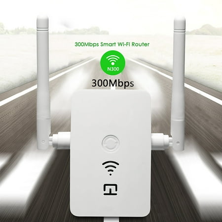Wireless-N WiFi Internet Range Extender Booster Router Increase Signal Plug In Home
