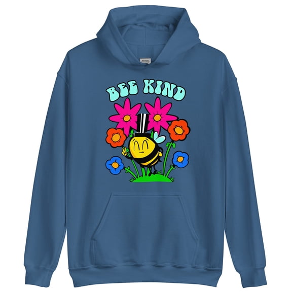 Unisex Hoodie Women Girls Cute Be Kind Bee Kind Aesthetic VSCO Hooded Sweatshirt