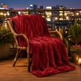 thumbnail image 4 of All-Season Fleece Plush Blanket, 120x80cm, Ultra Soft, Cozy, Warm, Lightweight, Non-Shedding Washable Cotton Blanket, for Bed / Sofa, 4 of 5